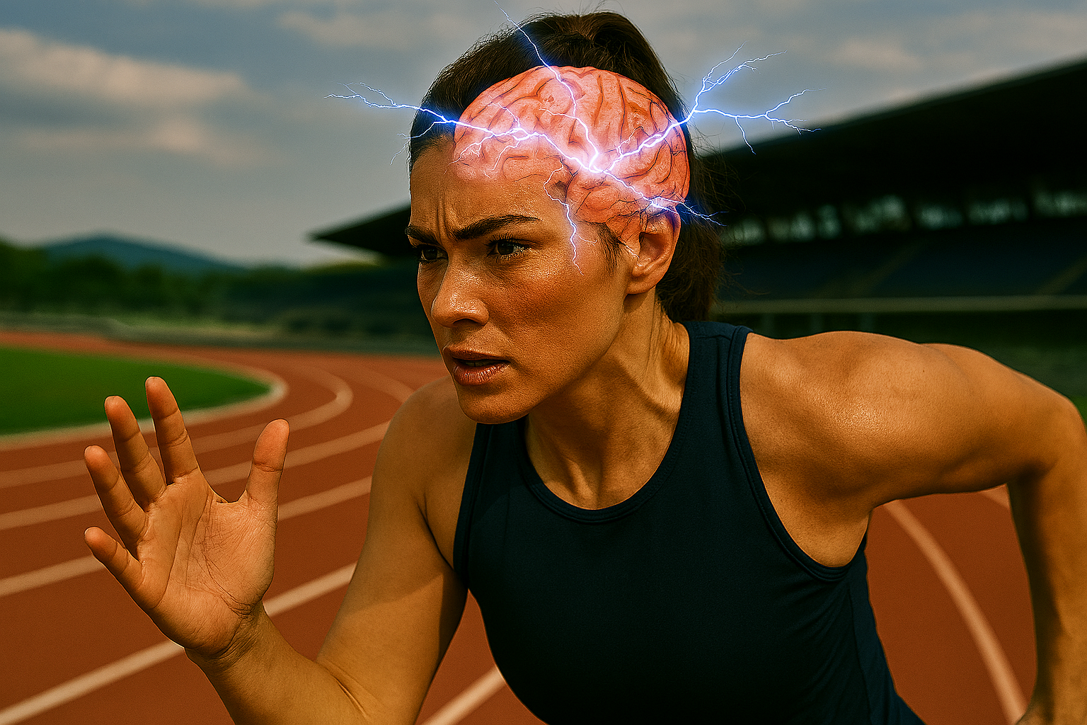 Läuferin mit Hirn
